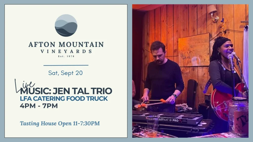 Live Music Jen Tal Trio.
