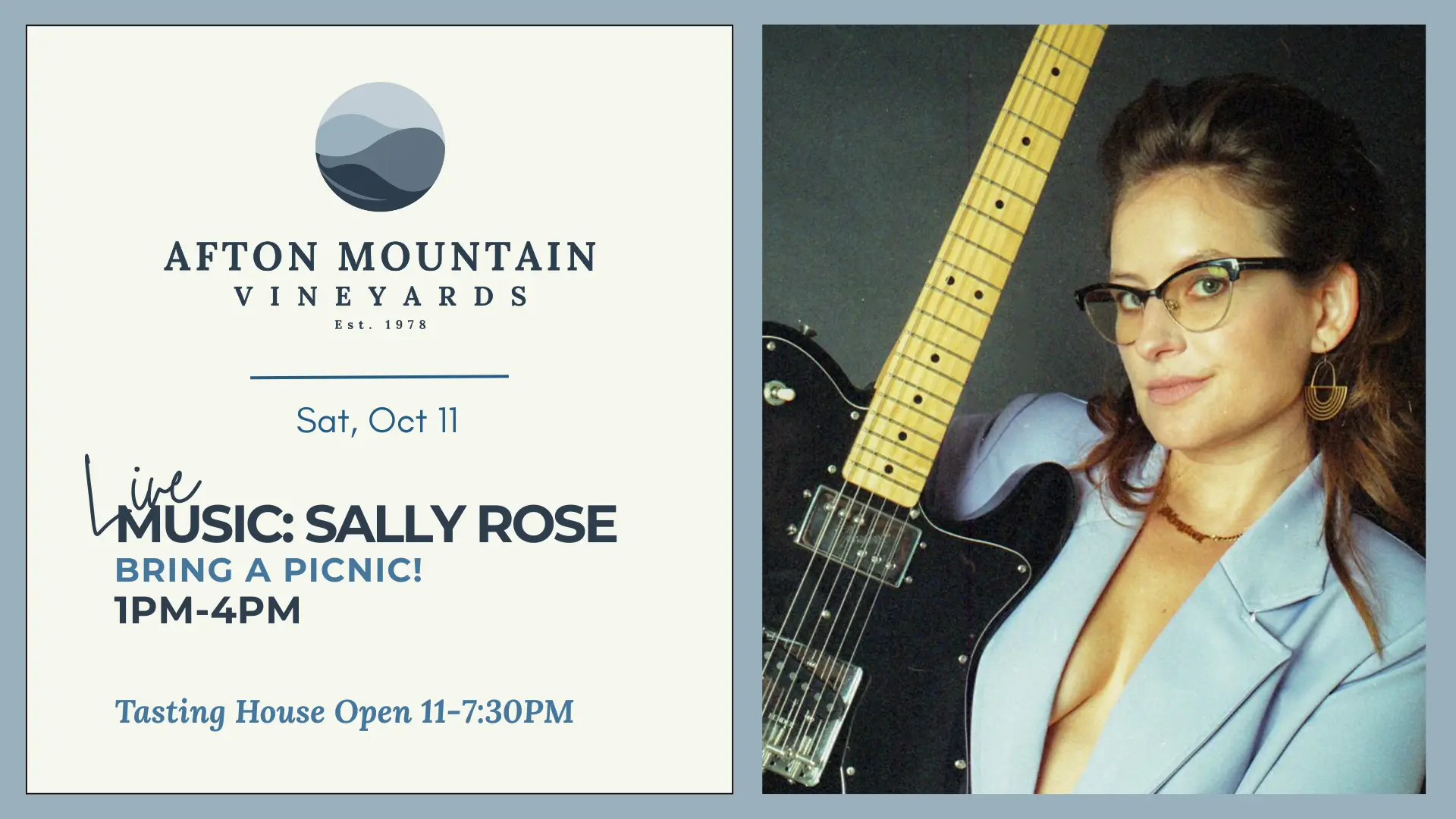 Live Music: Sally Rose.