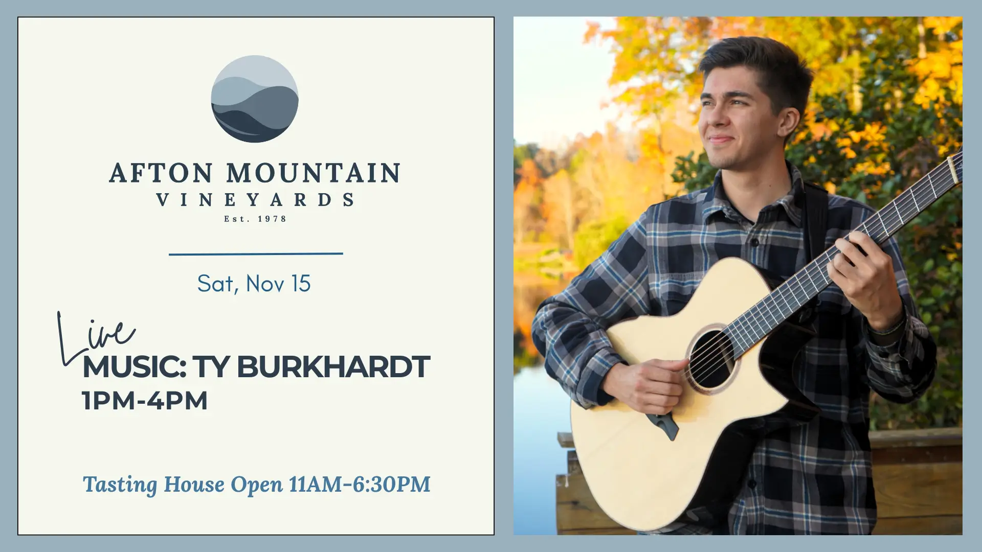 Live Music: Ty Burkhardt.