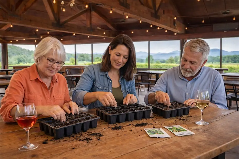 Seeds & Sips: Seed Starting Workshop @ Afton Mountain Winery.
