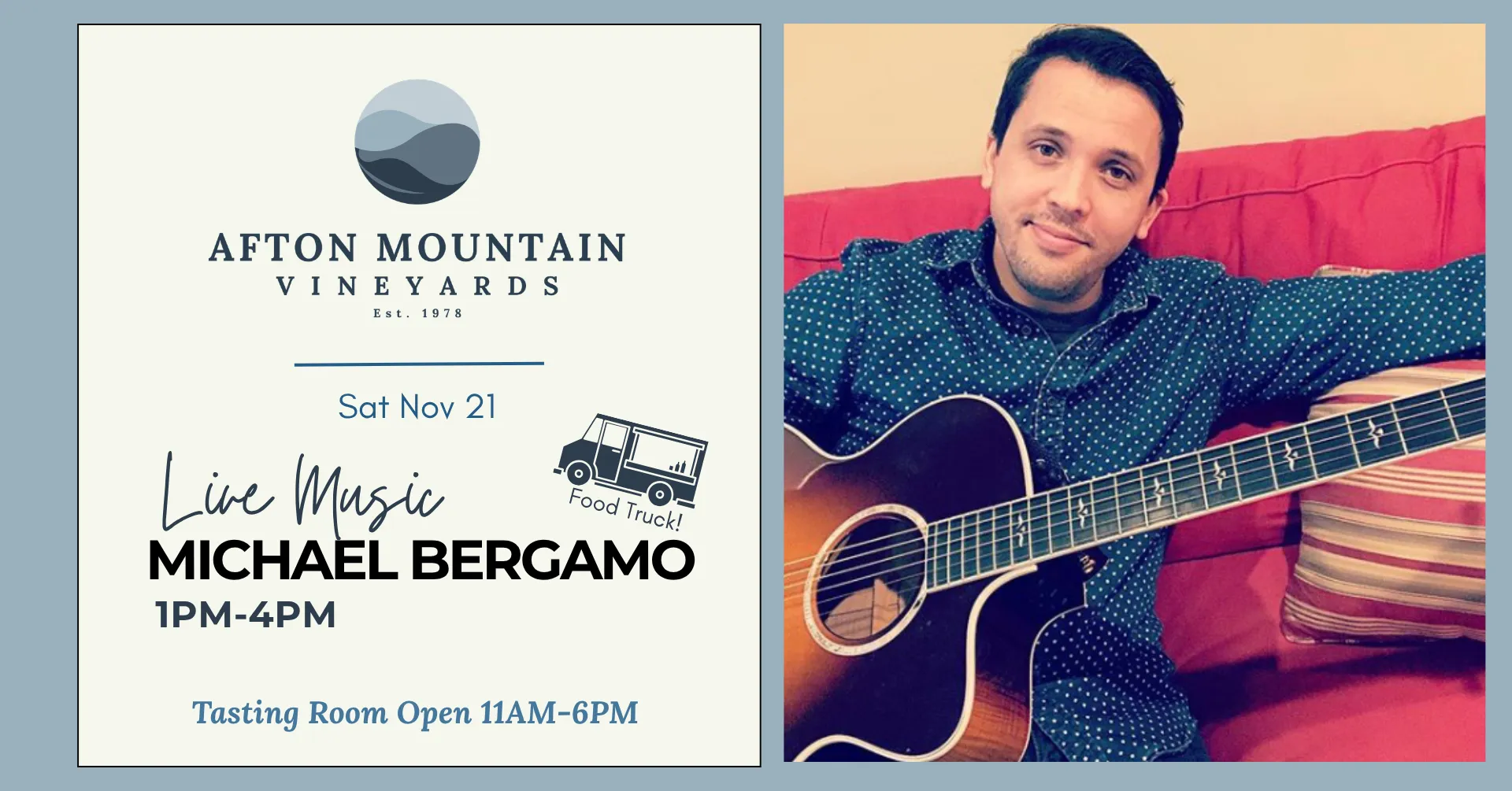 Live Music: Michael Bergamo